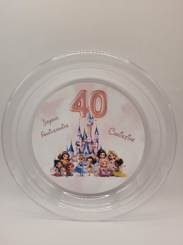 Assiette transparente