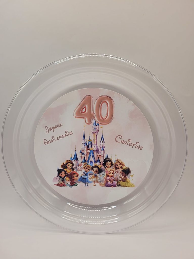 Assiette transparente