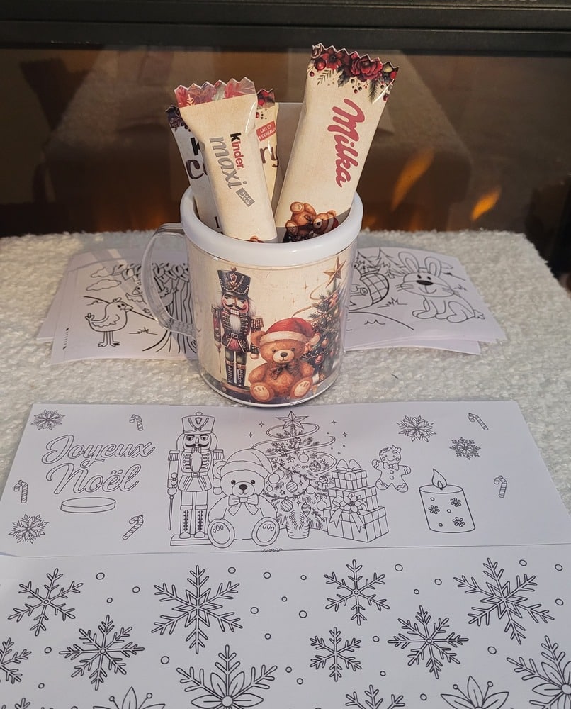 Tasse à colorier - Collection Noël